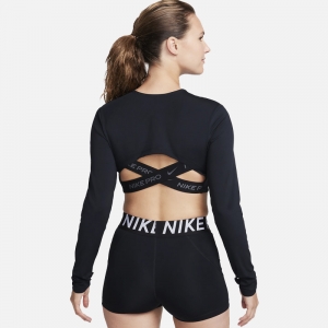 Дамска Блуза Nike W NP DF CROP LS FEMME