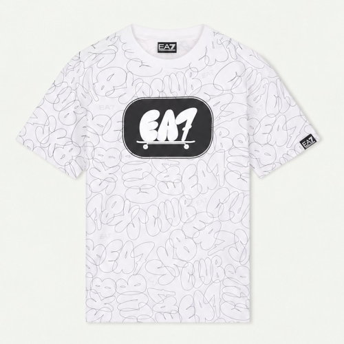 Детска тениска Emporio Armani - 7B000368 AF16548  F0015 16A N TRAIN LOGO