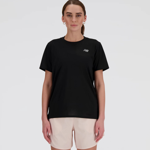 Дамска Тениска New Balance SHORT SLEEVE - WT41222-BK