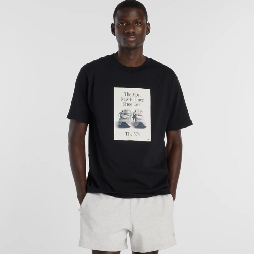 Мъжка Тениска New Balance SHIRT 574 AD T-SHIRT - MT61B0WF-BK