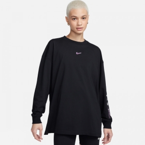 Дамска Блуза Nike W NSW LS TEE BF PRINT SW