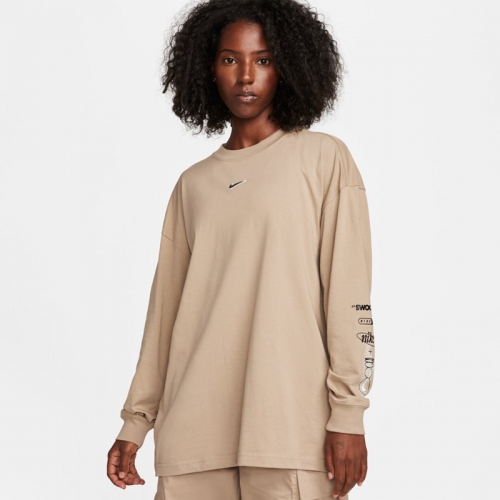 Дамска Блуза Nike W NSW LS TEE BF PRINT SW