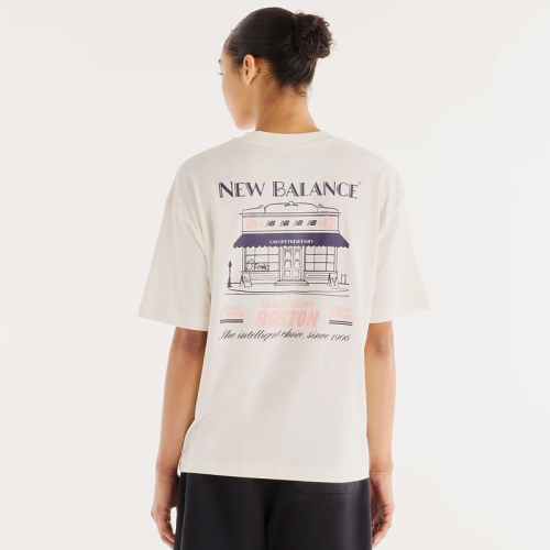 Дамска Тениска New Balance SHIRT GRAB A BITE BOSTON OVERSIZED T-SHIRT - WT6272WA-SST