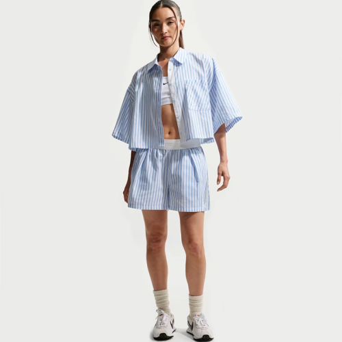 Дамски Къси Панталони Nike W NSW OFFLN WVN PPLN STRP SHRT - II4230-435