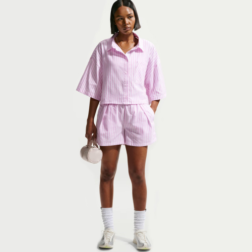 Дамски Къси Панталони Nike W NSW OFFLN WVN PPLN STRP SHRT - II4230-503
