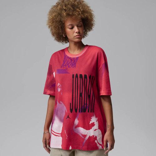 Дамска Тениска Nike W J FLT SS OS GFX TEE AOP - IF0788-635