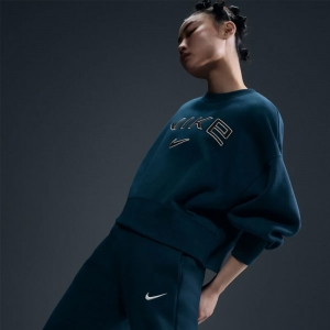 Дамска Блуза Nike W NSW PHNX FLC OOS LOGO CREW