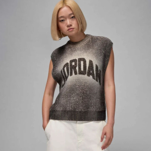 Дамски Пуловер Nike W J FLT KNIT VEST GFX - HQ9190-045