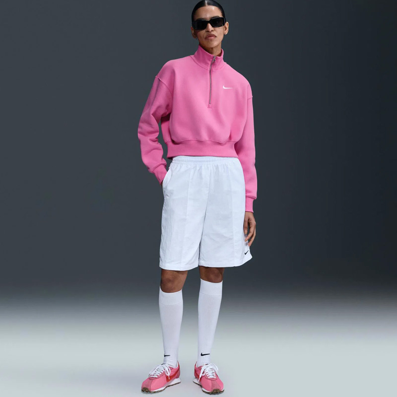 Дамски Суичър Nike W NSW PHNX FLC QZ CROP - DQ5767-675 Дамски Суичър Nike W NSW PHNX FLC QZ CROP - DQ5767-675