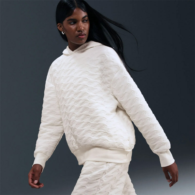 Дамски Суичър Nike W NSW PHNX FLC LSE AOJ PO HDY - HV2781-133 Дамски Суичър Nike W NSW PHNX FLC LSE AOJ PO HDY - HV2781-133