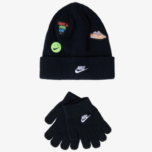 Детски Комплект Nike NAN PATCH PEAK BEANIE SET - 9A3135-U89
