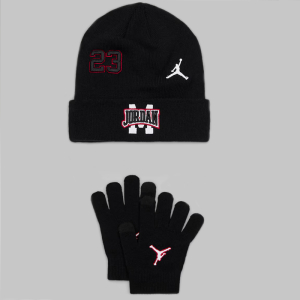 Детски Комплект Nike JAN JORDAN PATCH BEANIE SET - 9A9103-023