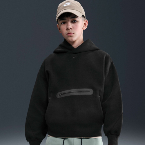 Детски Суичър Nike B NSW TCH FLC OVRS PO HDY-PD - HV1198-010