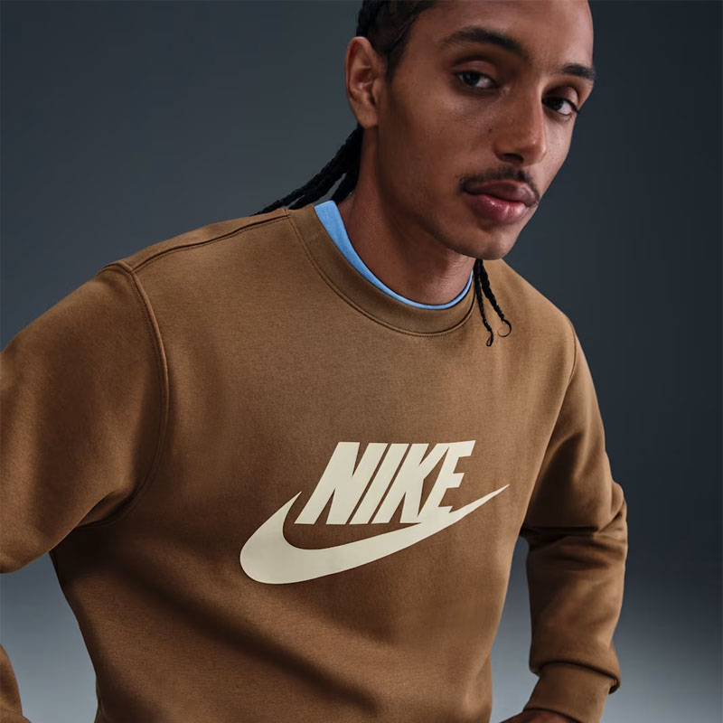 Мъжка Блуза Nike M NK CLUB BB GFX CREW - FN3890-235 Мъжка Блуза Nike M NK CLUB BB GFX CREW - FN3890-235