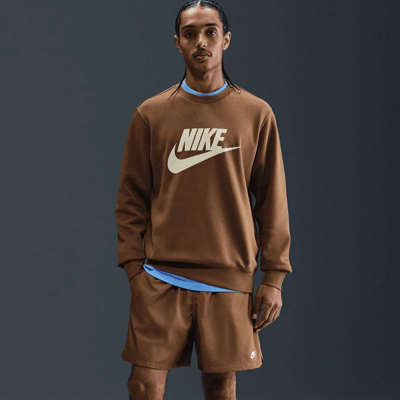 Мъжка Блуза Nike M NK CLUB BB GFX CREW - FN3890-235 Мъжка Блуза Nike M NK CLUB BB GFX CREW - FN3890-235