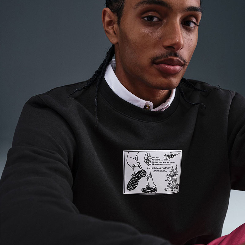 Мъжка Блуза Nike M NK CLUB BB CRW REISSUE - HV1244-010 Мъжка Блуза Nike M NK CLUB BB CRW REISSUE - HV1244-010