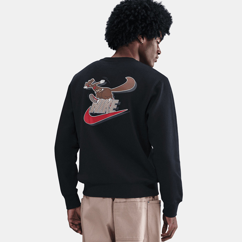 Мъжка Блуза Nike M NK CLUB BB CREW NEO VRSTY - IB3303-010 Мъжка Блуза Nike M NK CLUB BB CREW NEO VRSTY - IB3303-010