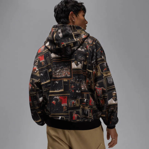 Мъжки Суичър Nike M J BRK AOP FLC PO LB - HV0552-010