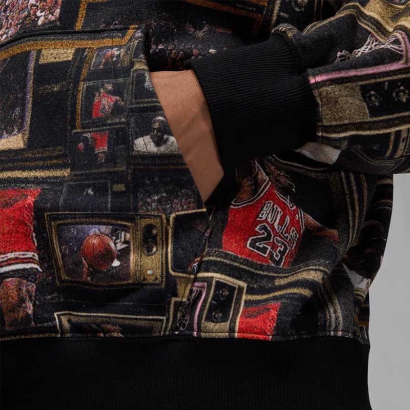 Мъжки Суичър Nike M J BRK AOP FLC PO LB - HV0552-010 Мъжки Суичър Nike M J BRK AOP FLC PO LB - HV0552-010