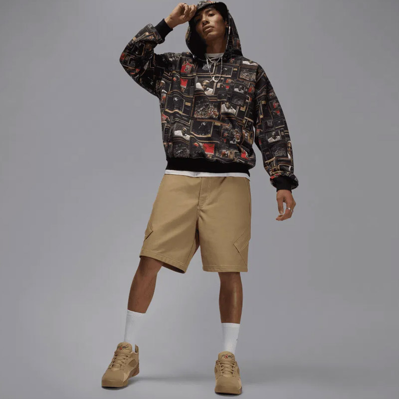 Мъжки Суичър Nike M J BRK AOP FLC PO LB - HV0552-010 Мъжки Суичър Nike M J BRK AOP FLC PO LB - HV0552-010