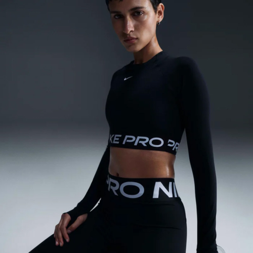 Дамска Блуза Nike PRO DF 365 CROP LS