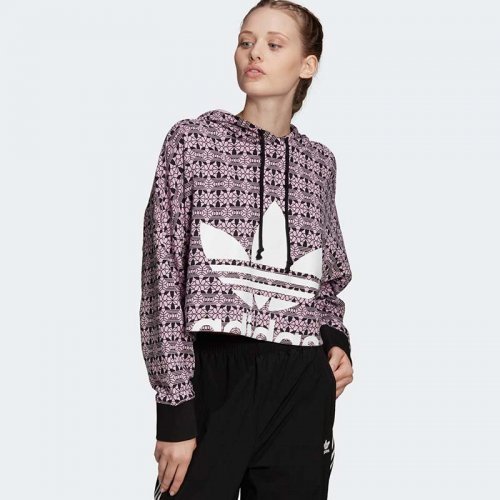 ДАМСКИ СУИЧЪР ADIDAS ORIGINAL TREFOIL ALLOVER PRINT HOODIE