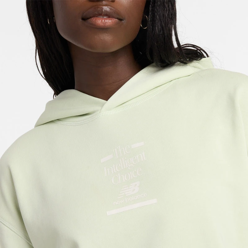 Дамски Суичър New Balance Athletics French Terry Hoodie Дамски Суичър New Balance Athletics French Terry Hoodie