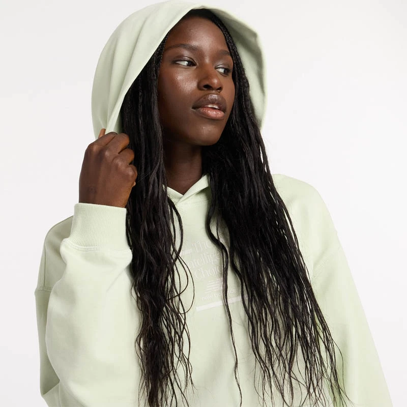 Дамски Суичър New Balance Athletics French Terry Hoodie Дамски Суичър New Balance Athletics French Terry Hoodie