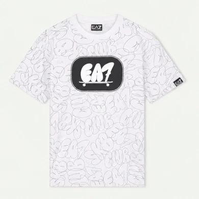 Детска тениска Emporio Armani - 7B000368 AF16548  F0015 16A N TRAIN LOGO