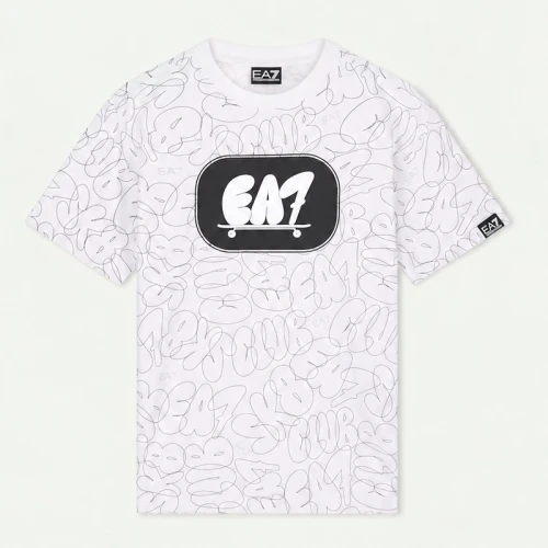 Детска тениска Emporio Armani - 7B000368 AF16548  F0015 16A N TRAIN LOGO