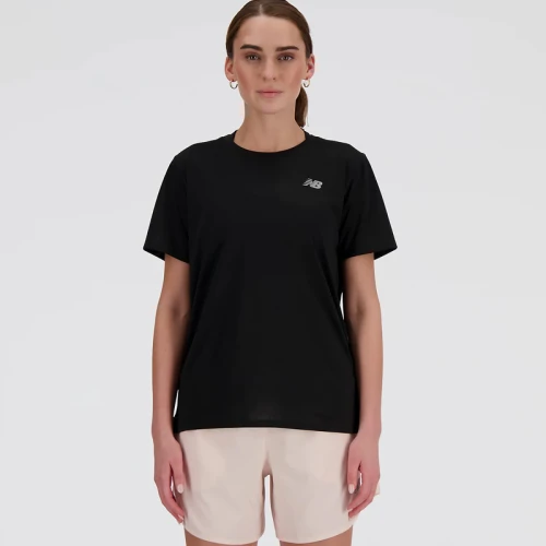 Дамска Тениска New Balance SHORT SLEEVE - WT41222-BK