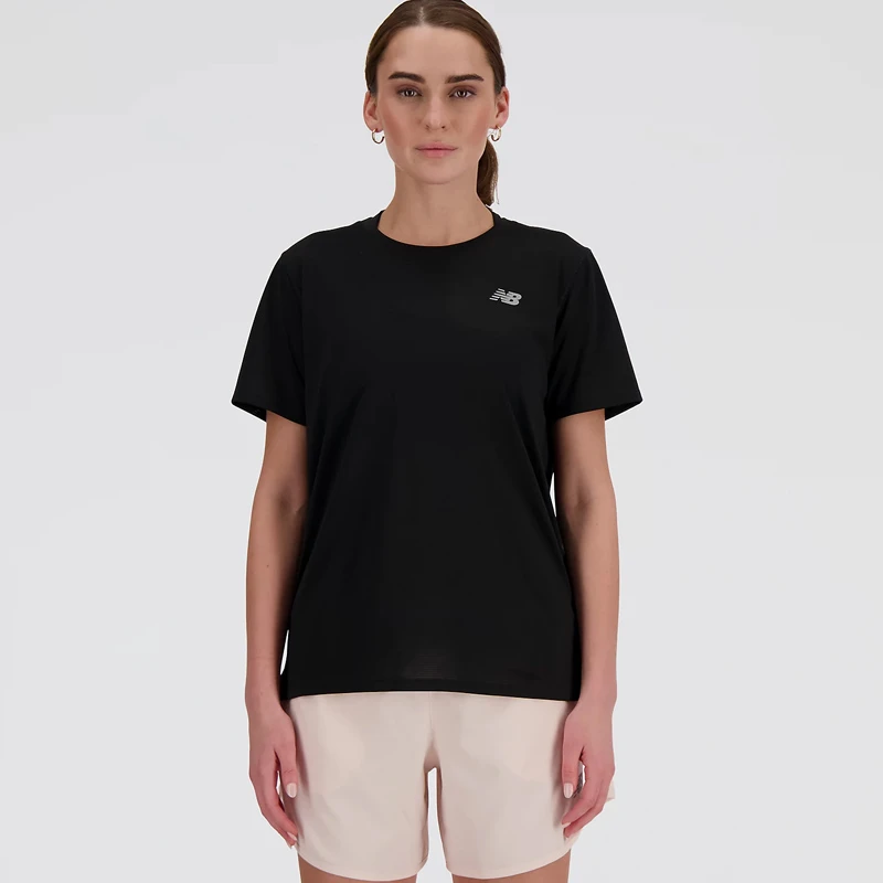 Дамска Тениска New Balance SHORT SLEEVE - WT41222-BK Дамска Тениска New Balance SHORT SLEEVE - WT41222-BK