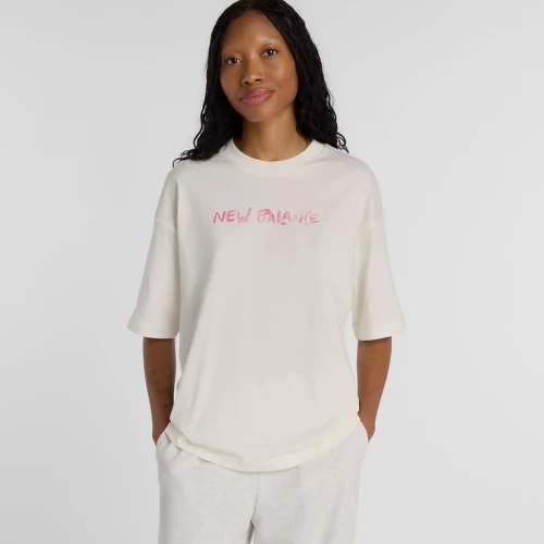 Дамска Тениска New Balance SHIRT VISIBLY LOVED OVERSIZED T-SHIRT - WT61M1JB-SST