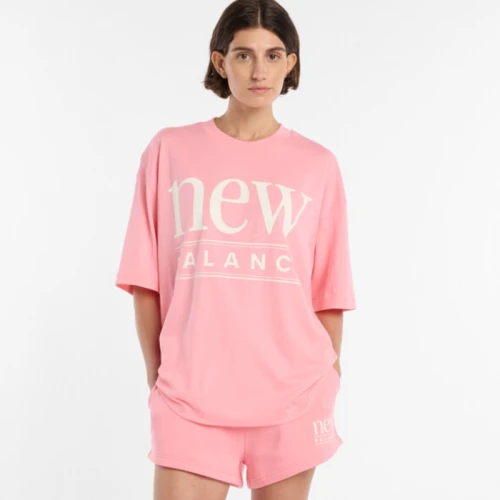 Дамска Тениска New Balance SHIRT REIMAGINED OVERSIZED T-SHIRT - WT61U5F6-AA6