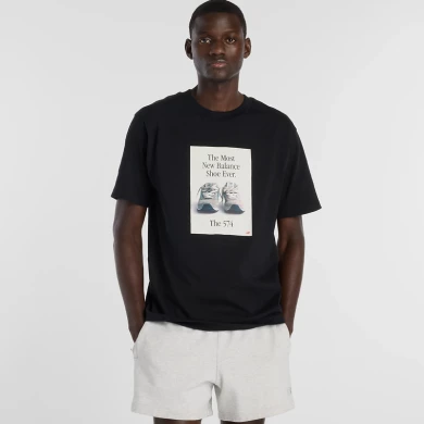 Мъжка Тениска New Balance SHIRT 574 AD T-SHIRT - MT61B0WF-BK