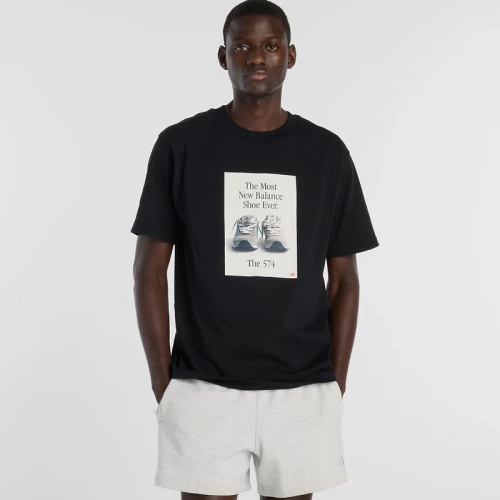 Мъжка Тениска New Balance SHIRT 574 AD T-SHIRT - MT61B0WF-BK