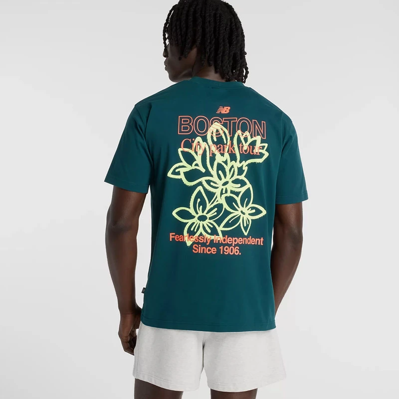 Мъжка Тениска New Balance SHIRT BOSTON CITY RUN T-SHIRT - MT61T0QM-AAV Мъжка Тениска New Balance SHIRT BOSTON CITY RUN T-SHIRT - MT61T0QM-AAV
