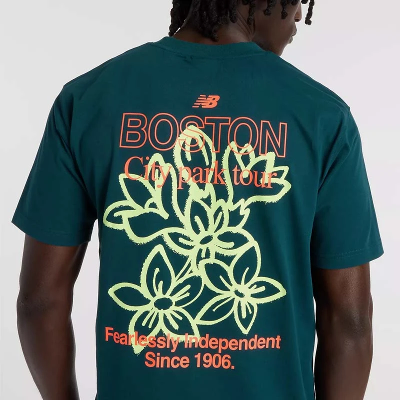 Мъжка Тениска New Balance SHIRT BOSTON CITY RUN T-SHIRT - MT61T0QM-AAV Мъжка Тениска New Balance SHIRT BOSTON CITY RUN T-SHIRT - MT61T0QM-AAV