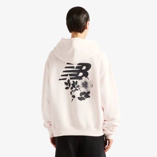 Дамски суитшърт New Balance JACKET PRESSED FLOWERS HOODIE - WT62H6F8-AAA