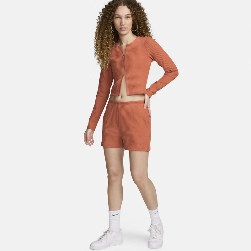 Дамски Къси Панталони Nike W NSW NK CHLL KNT RIB 3IN SHRT Дамски Къси Панталони Nike W NSW NK CHLL KNT RIB 3IN SHRT