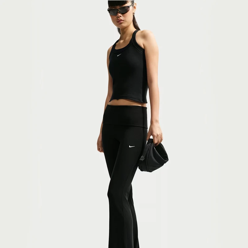 Дамско Долнище Nike W NSW CHILL KNIT RIB PANT - IF0240-011 Дамско Долнище Nike W NSW CHILL KNIT RIB PANT - IF0240-011