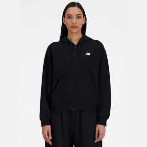 Дамски Суичър New Balance  JACKET NEW BALANCE FRENCH TERRY FULL ZIP HOODIE - WJ41501-BK