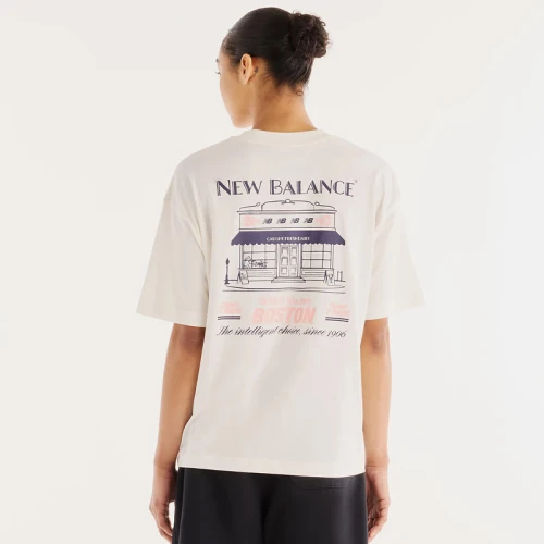 Дамска Тениска New Balance SHIRT GRAB A BITE BOSTON OVERSIZED T-SHIRT - WT6272WA-SST