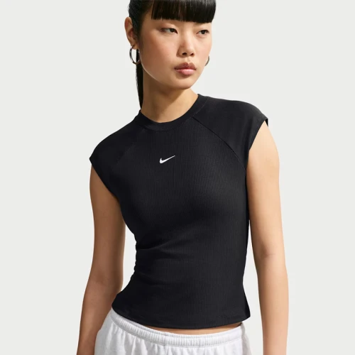 Дамска Тениска Nike W NSW CHILL KNIT RIB SS TOP - IF0242-011