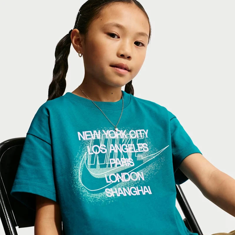 Детска Тениска Nike K NSW TEE FUTURA REMIX - IU3909-372 Детска Тениска Nike K NSW TEE FUTURA REMIX - IU3909-372