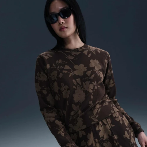 Дамска Блуза Nike W NSW NK CHLL FT AOP CREW - HQ5708-220