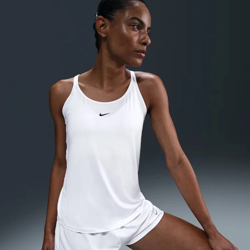 Дамски Потник Nike W NK ONE CLSC DF STRPY TANK WT - IB9389-100 Дамски Потник Nike W NK ONE CLSC DF STRPY TANK WT - IB9389-100