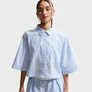 Дамска Риза Nike W NSW OFFLN WVN PPLN STRP SS - II4228-435