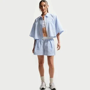 Дамски Къси Панталони Nike W NSW OFFLN WVN PPLN STRP SHRT - II4230-435