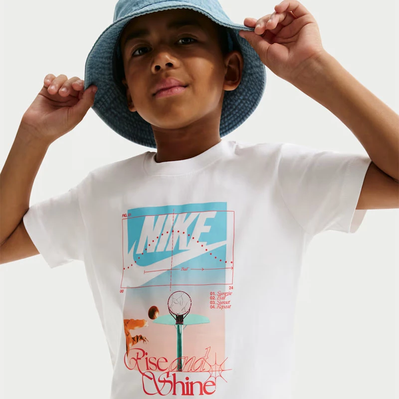 Детска Тениска Nike K NSW TEE RISE AND SHINE - II0385-100 Детска Тениска Nike K NSW TEE RISE AND SHINE - II0385-100